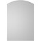 Ekena Millwork Arch Top Surface Mount PVC Gable Vent: Functional, w/ 3-1/2"W x 1"P Standard Frame, 28"W x 42"H GVPAR28X4201SF - alternate 4